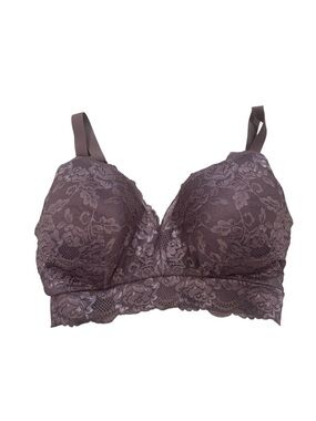 Kindred Bravely Pumping Bra Size Large Busty Purple Lace Minimalist Nursing Bra